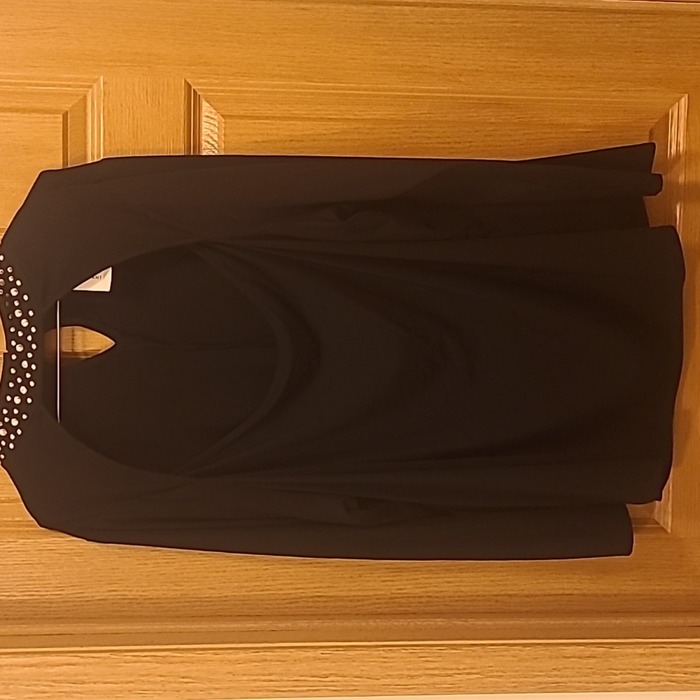Lane Bryant black, silver stud collar